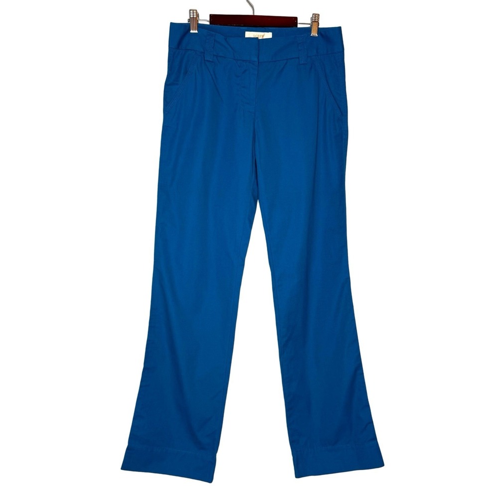 NWT J.Crew 4 R Favorite Fit Classic Twill Chino Pants Broken In Cotton Blue